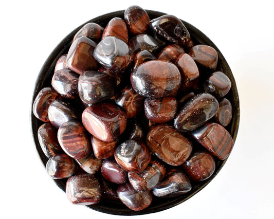1Kg Red Tiger Eye Tumbled Stones