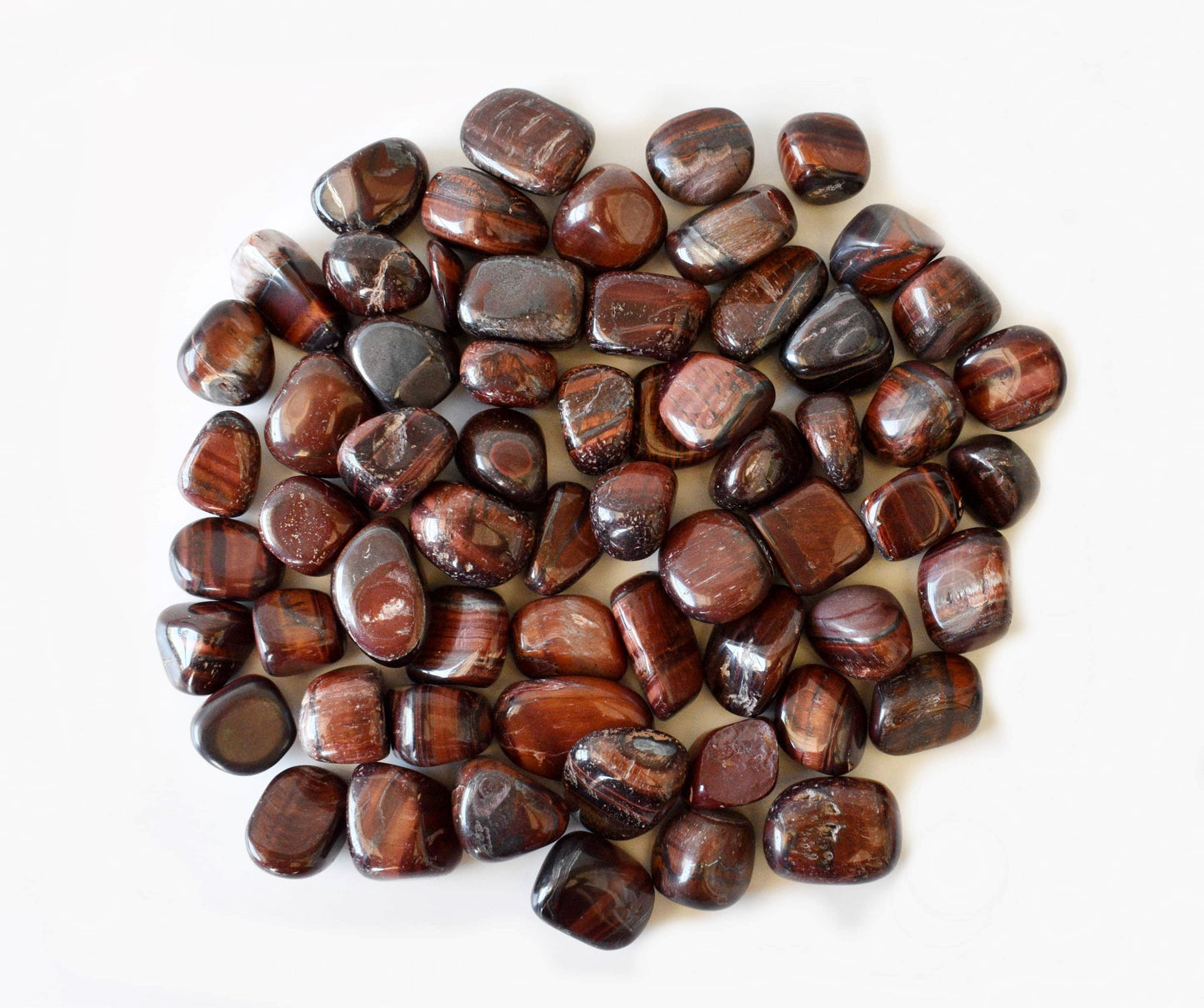 1Kg Red Tiger Eye Tumbled Stones