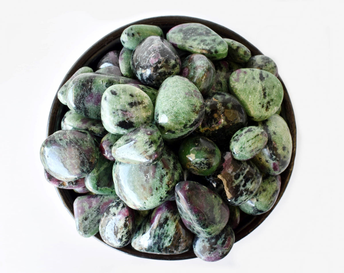 1kg Ruby Zosite Tumbled Stones