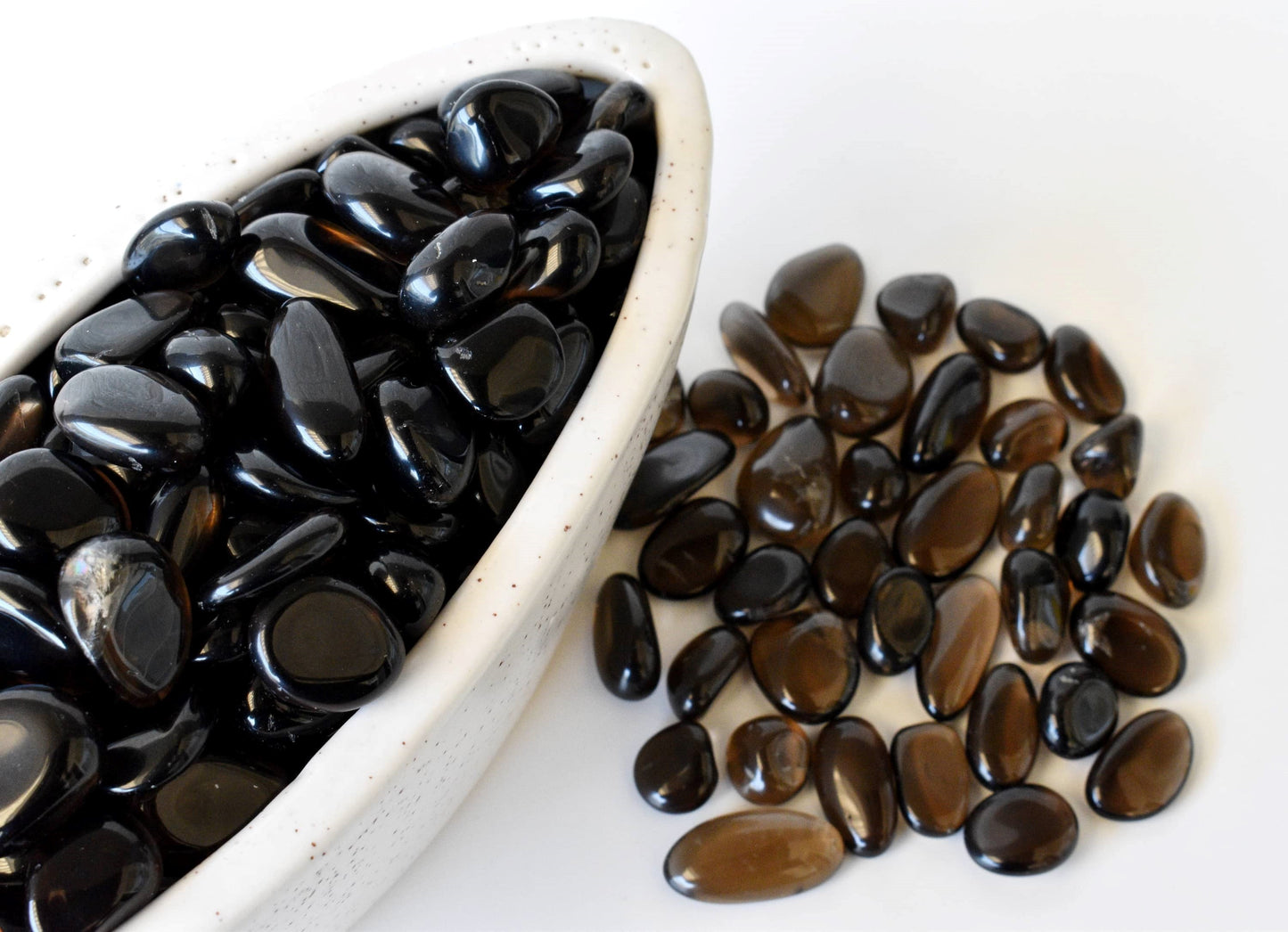 1Kg Dark Smokey Quartz Tumbled Stones