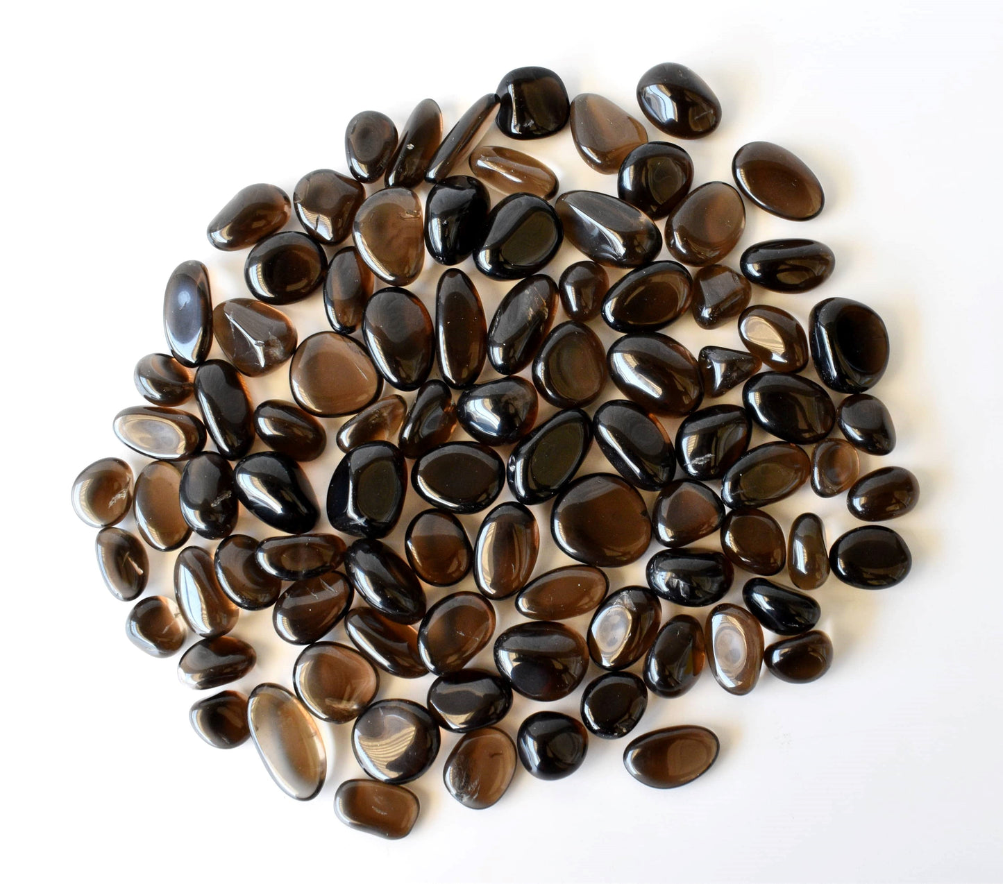 1Kg Dark Smokey Quartz Tumbled Stones