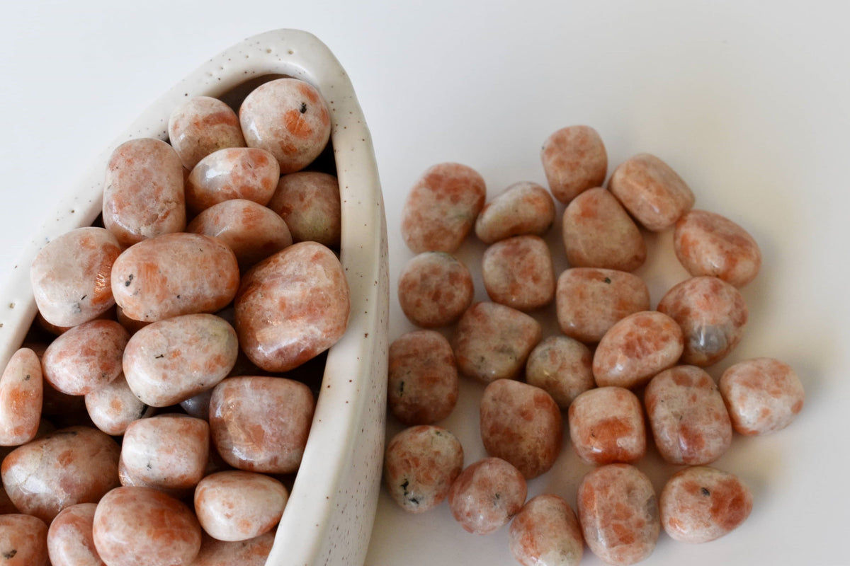1Kg Sunstone Tumbled Stones