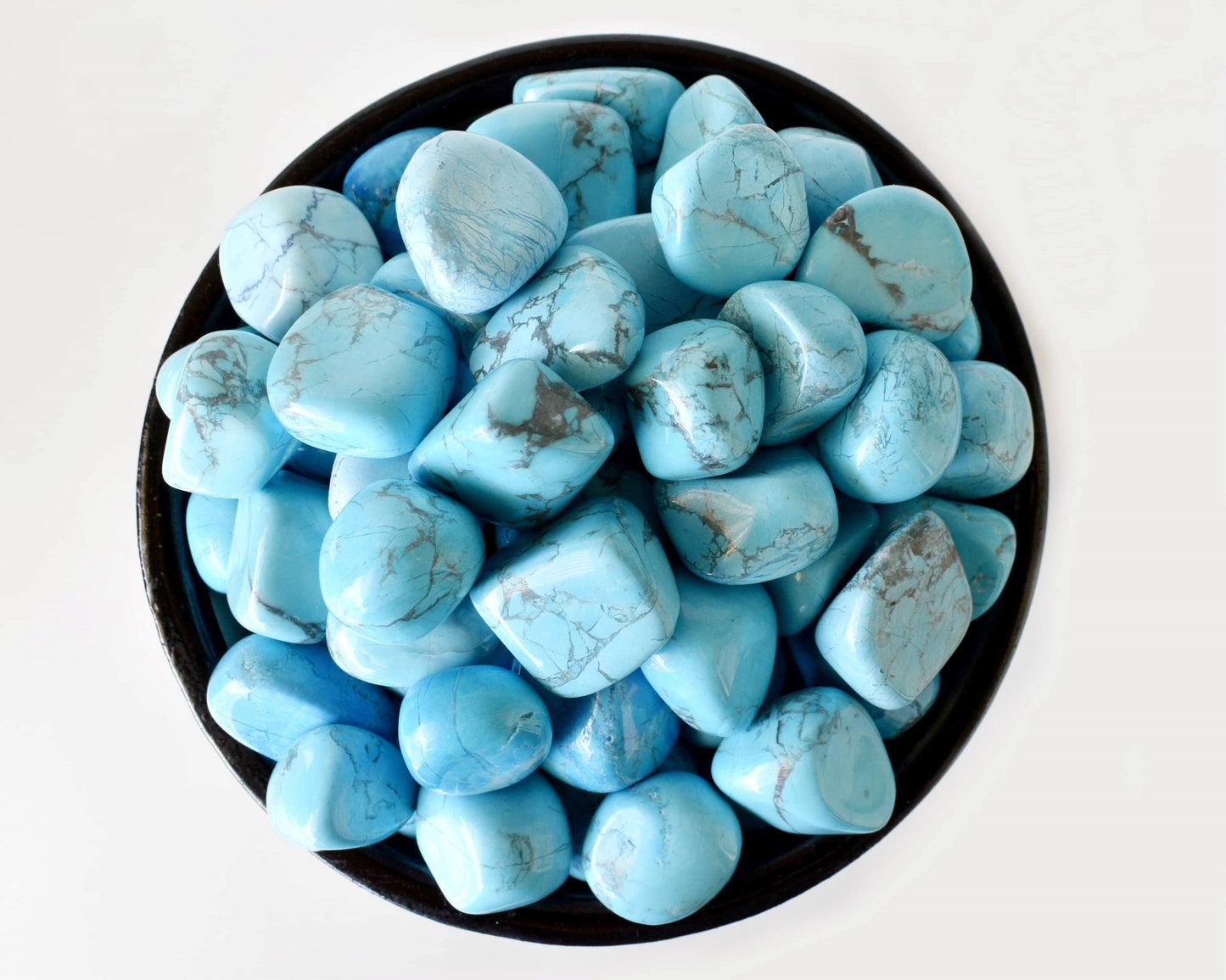 1Kg Turquoise Howlite Tumbled Stones