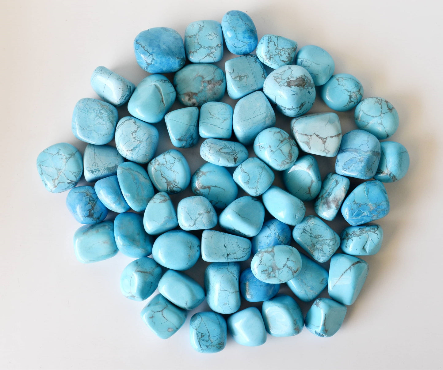 1Kg Turquoise Howlite Tumbled Stones