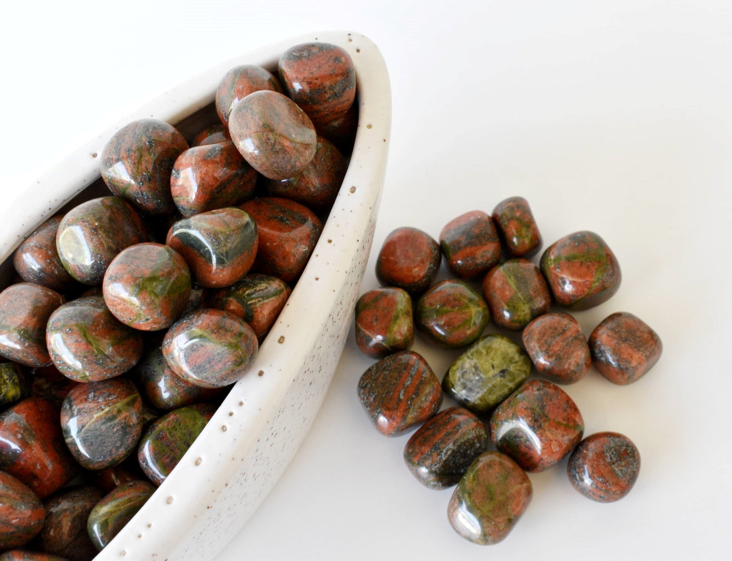 1Kg Unakite Tumbled Stones