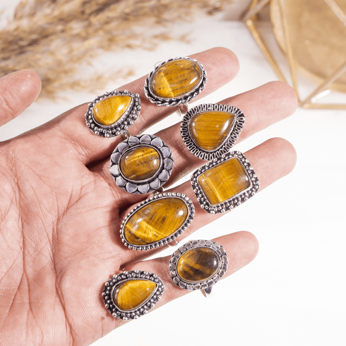 Tiger Eye Ring | Adjustable Ring | Gemstone Ring  | Boho Ring | Gemstone Ring
