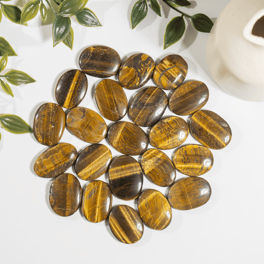 Genuine Tiger Eye Flat Stones