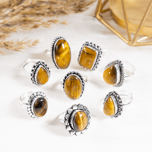 Tiger Eye Ring | Adjustable Ring | Gemstone Ring  | Boho Ring | Gemstone Ring