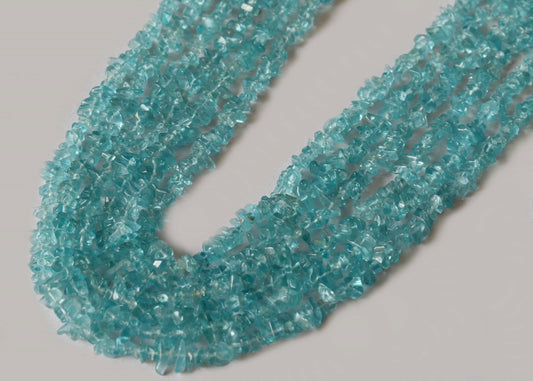 Uncut Apatite Crystal Chip Beads