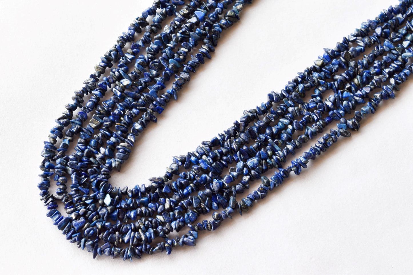 Uncut Lapis Lazuli Crystal Chip Beads