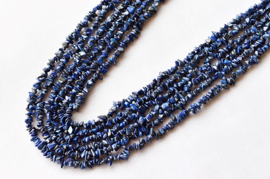 Uncut Lapis Lazuli Crystal Chip Beads