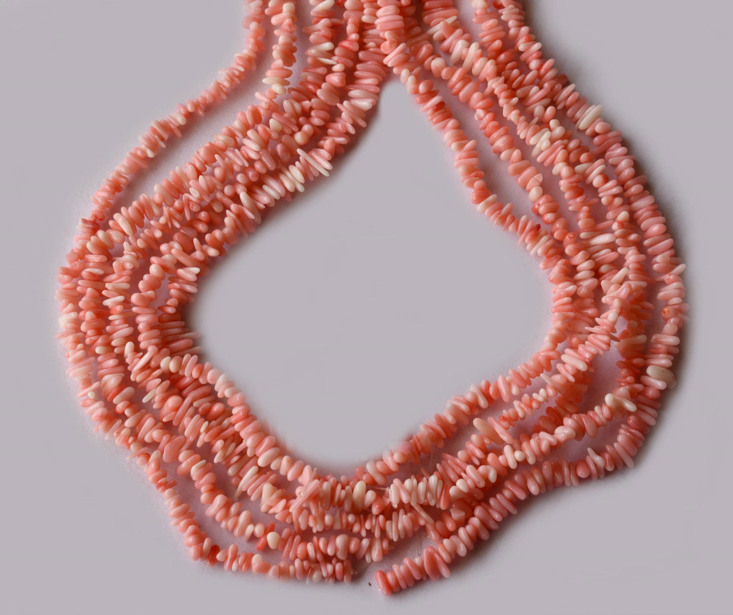 Uncut Pink Opal Crystal Chip Beads