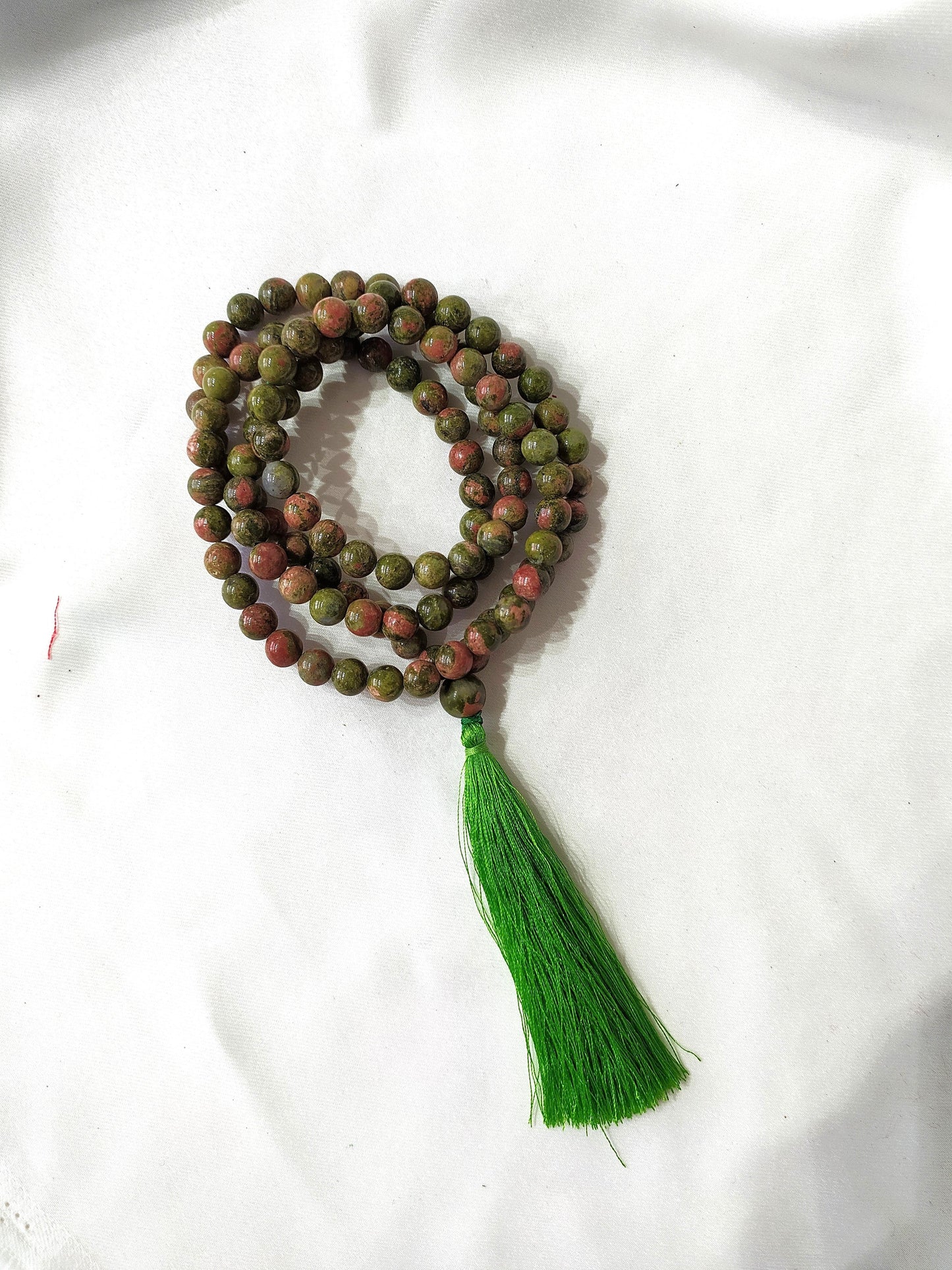 Unakite | Gemstone Mala | 108 Prayer Bead Mala | Prayer Mala