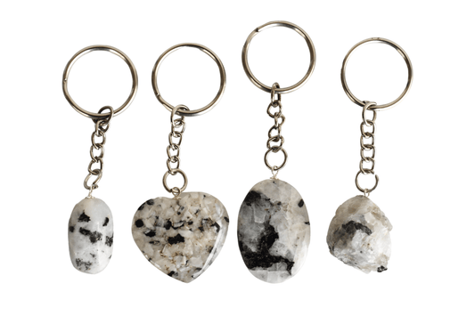 Rainbow Moonstone Key Chain