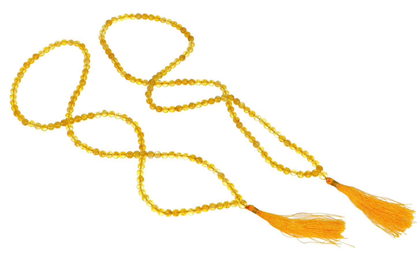 108 Natural Citrine Bead Prayer Mala