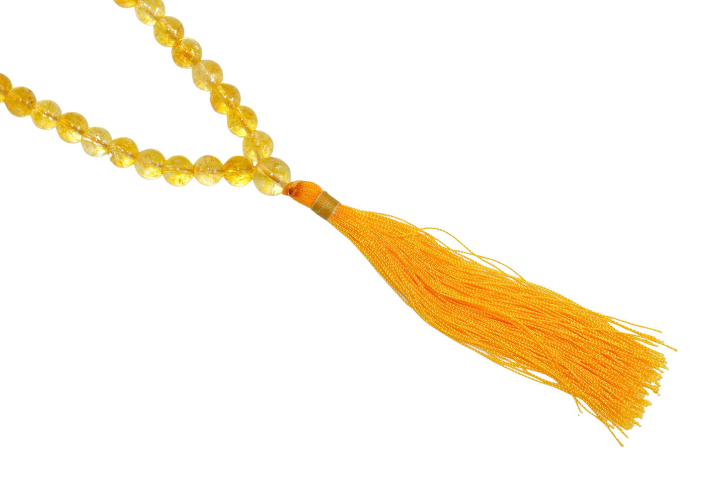 108 Natural Citrine Bead Prayer Mala