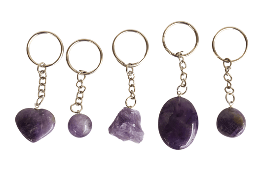 Amethyst Key Chain