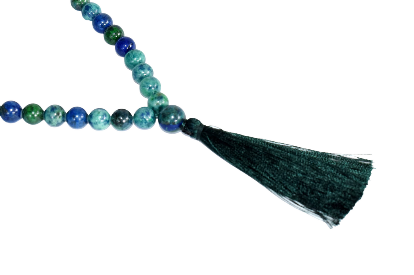 108 Azurite Malachite Beads Prayer Mala