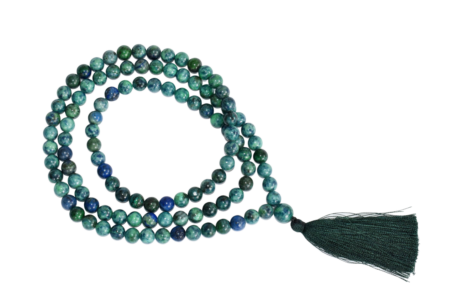 108 Azurite Malachite Beads Prayer Mala
