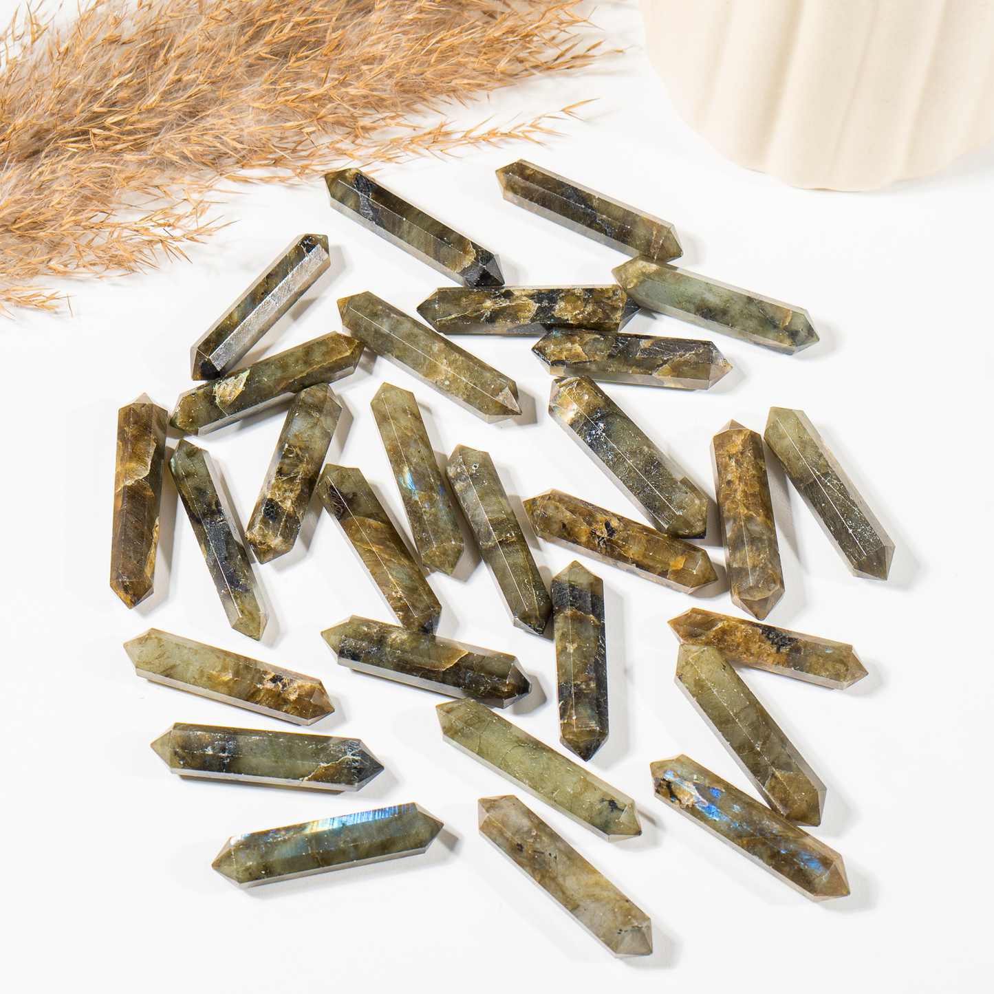 Labradorite Double Terminated Crystal Point Pencils
