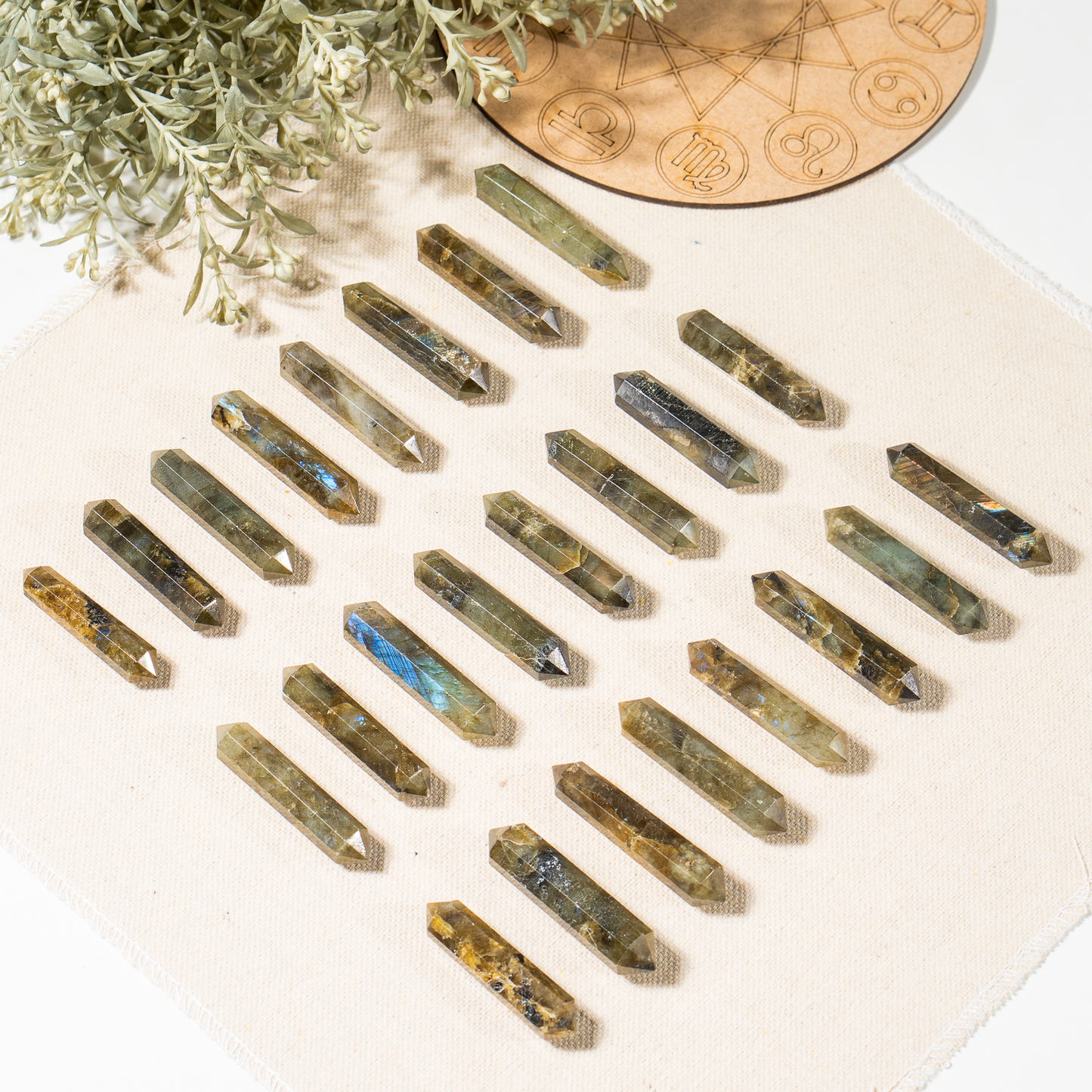 Labradorite Double Terminated Crystal Point Pencils