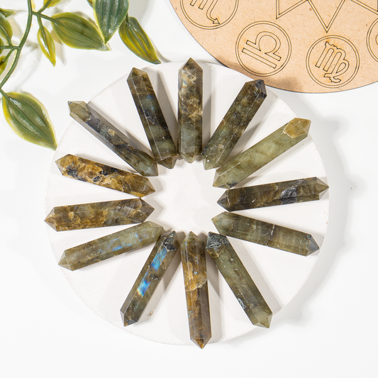 Labradorite Double Terminated Crystal Point Pencils