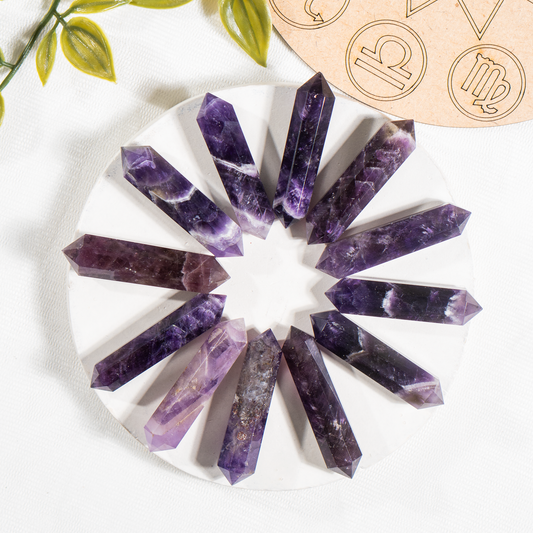 Amethyst Double Terminated Crystal Point Pencils