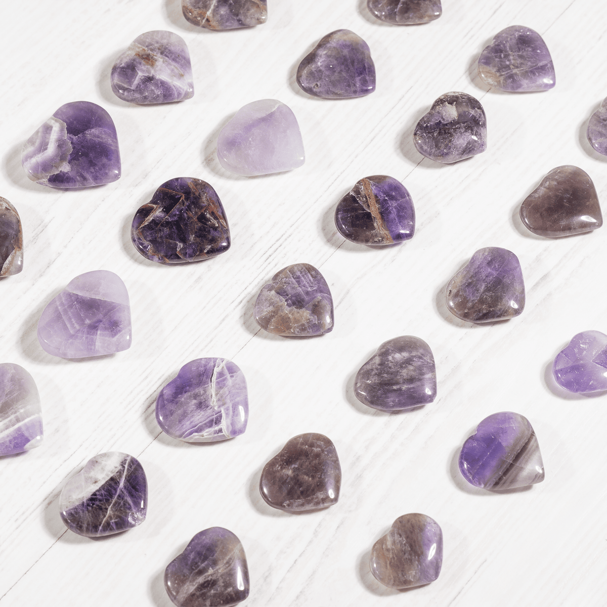 Amethyst Heart Crystals(1 inch)