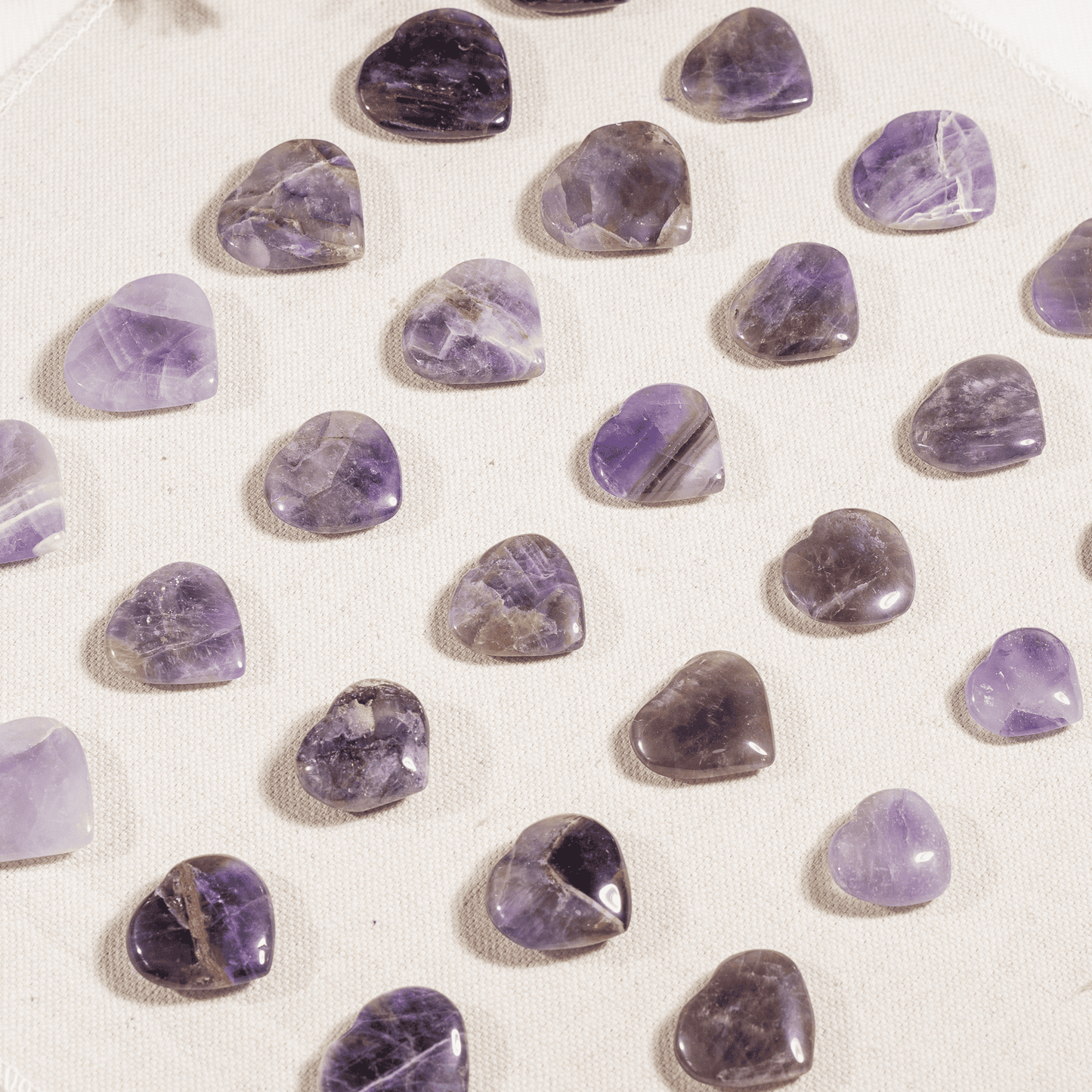 Amethyst Heart Crystals(1 inch)