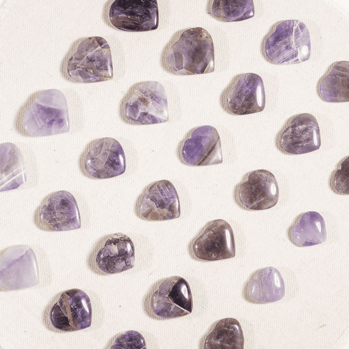 Amethyst Heart Crystals(1 inch)