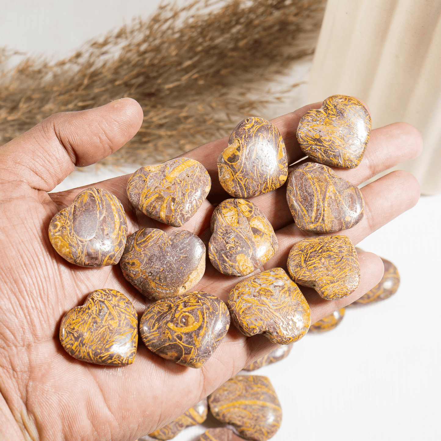 Elephant Jasper 1" Mini Crystal Hearts