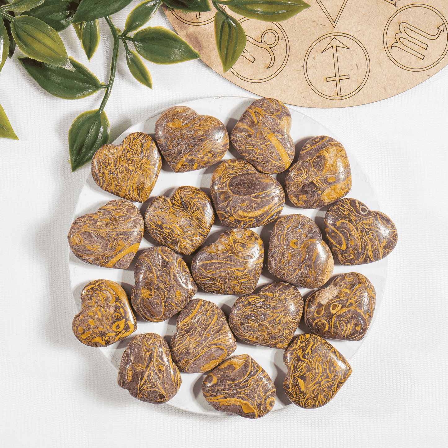 Elephant Jasper 1" Mini Crystal Hearts