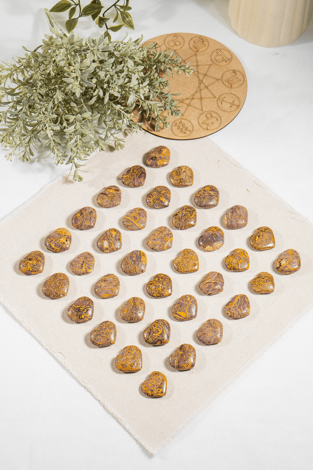 Elephant Jasper 1" Mini Crystal Hearts