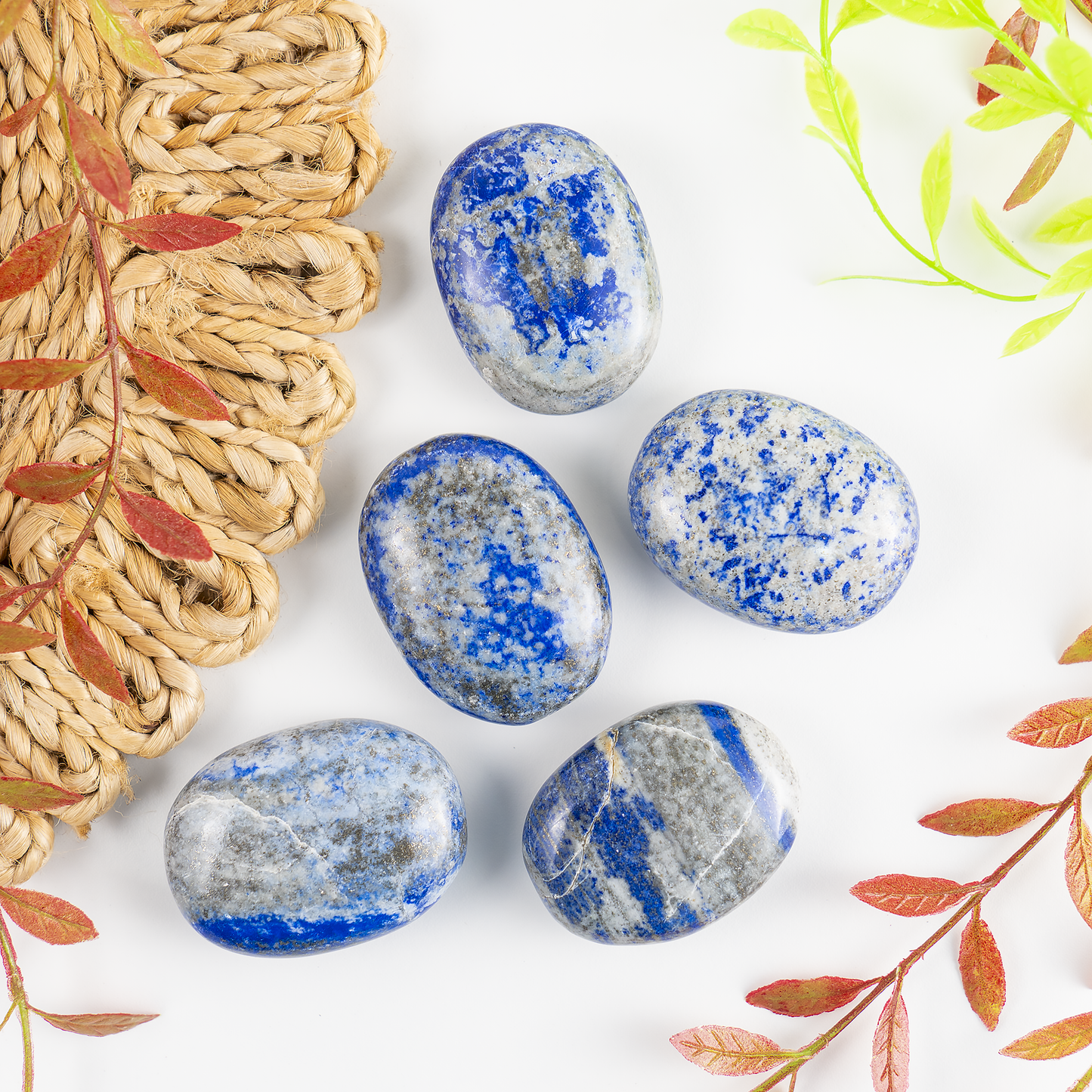 1kg Lapis Lazuli Palm Stones (6-8Pcs)