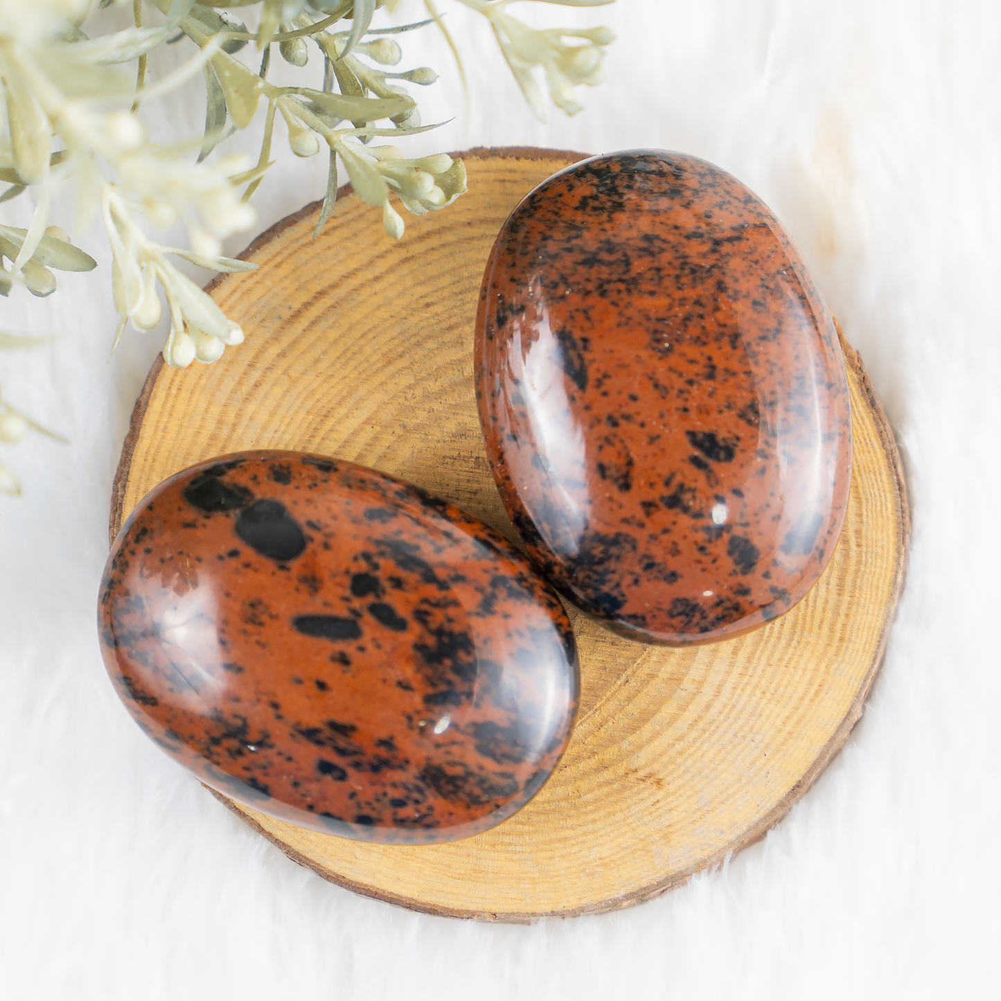 1kg Mahogany Obsidian Palm Stones (6-8Pcs)