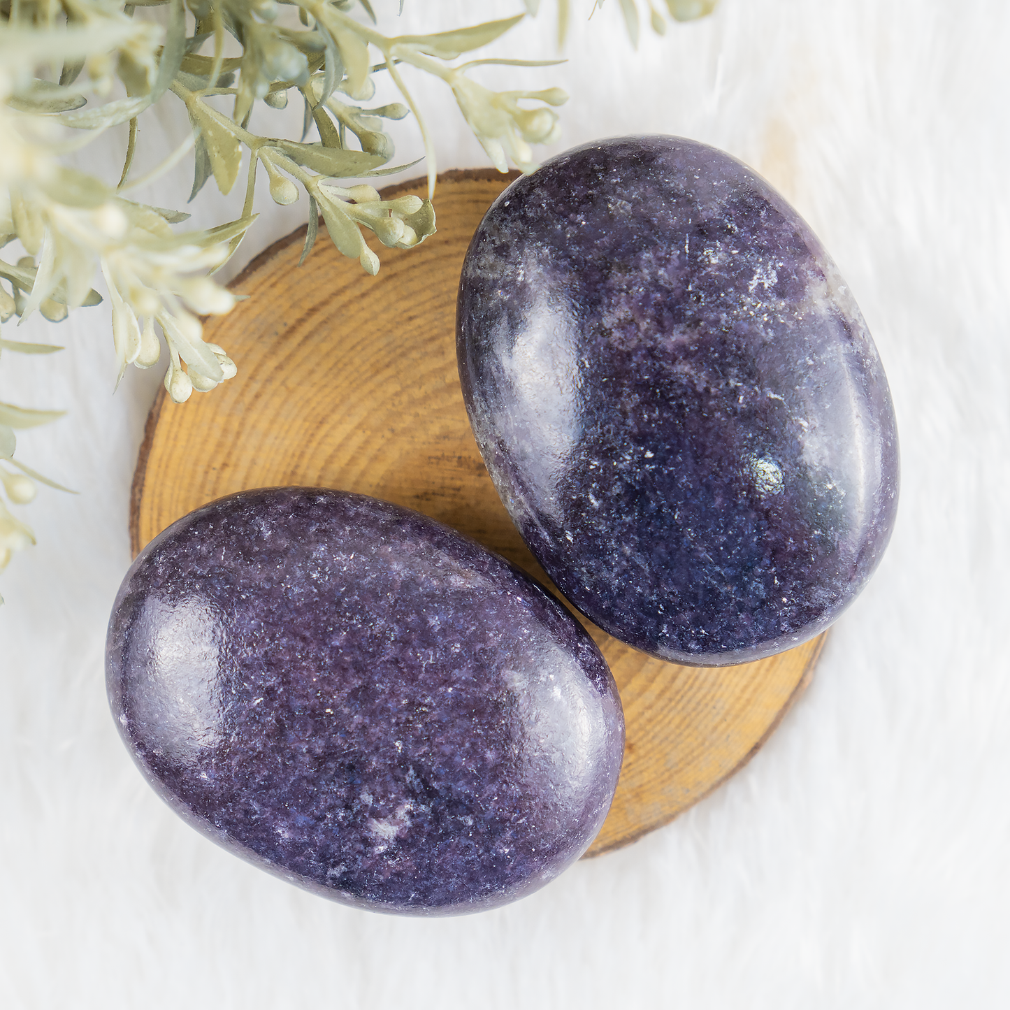 1kg Lepidolite Palm Stones (6-8Pcs)