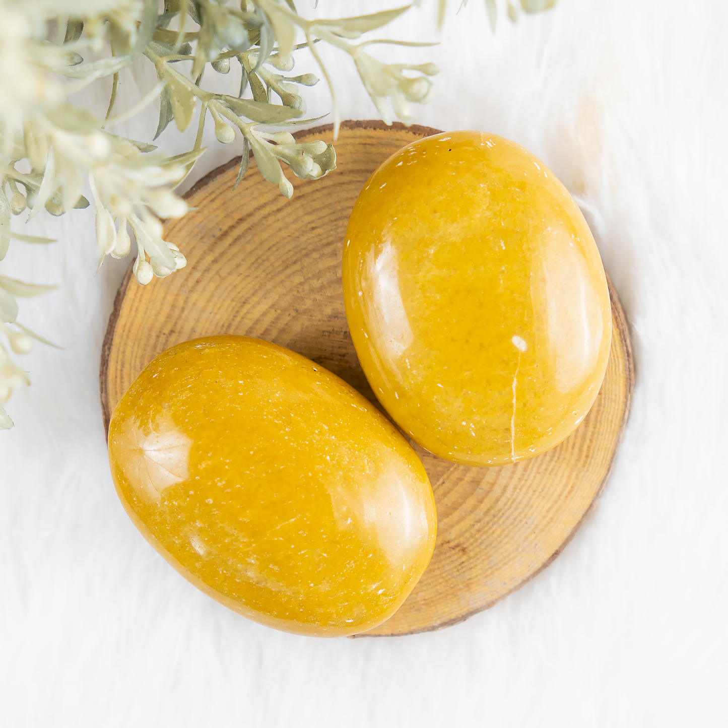 1kg Yellow Aventurine Palm Stones (6-8Pcs)