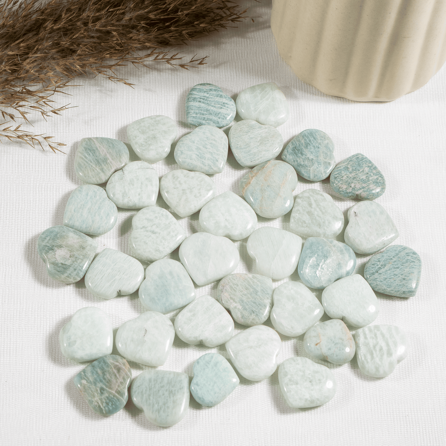 Amazonite  Mini 1" Crystal Hearts