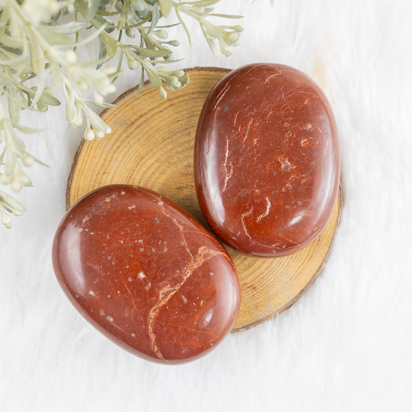 1kg Red Jasper Palm Stones (6-8Pcs)