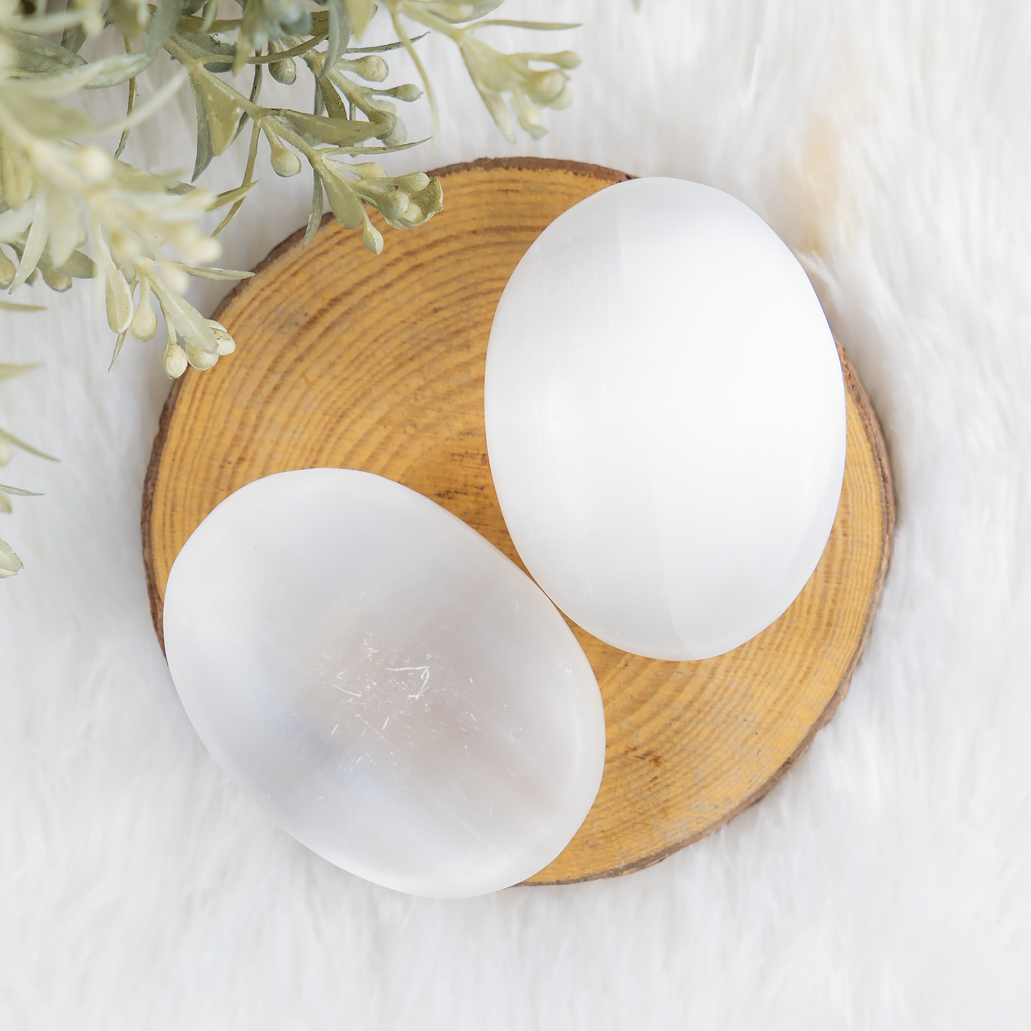 1kg Selenite Palm Stones (6-8Pcs)