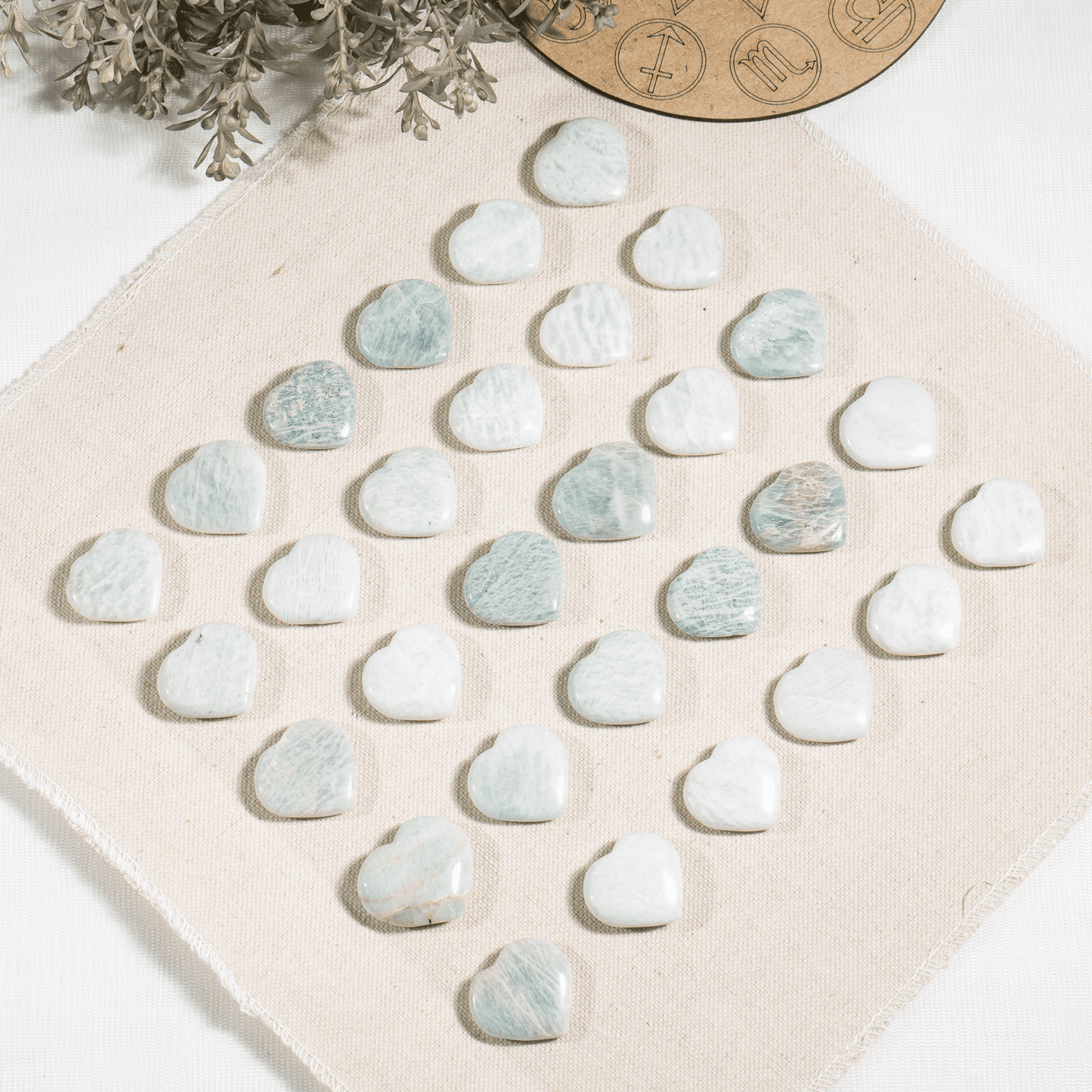 Amazonite  Mini 1" Crystal Hearts