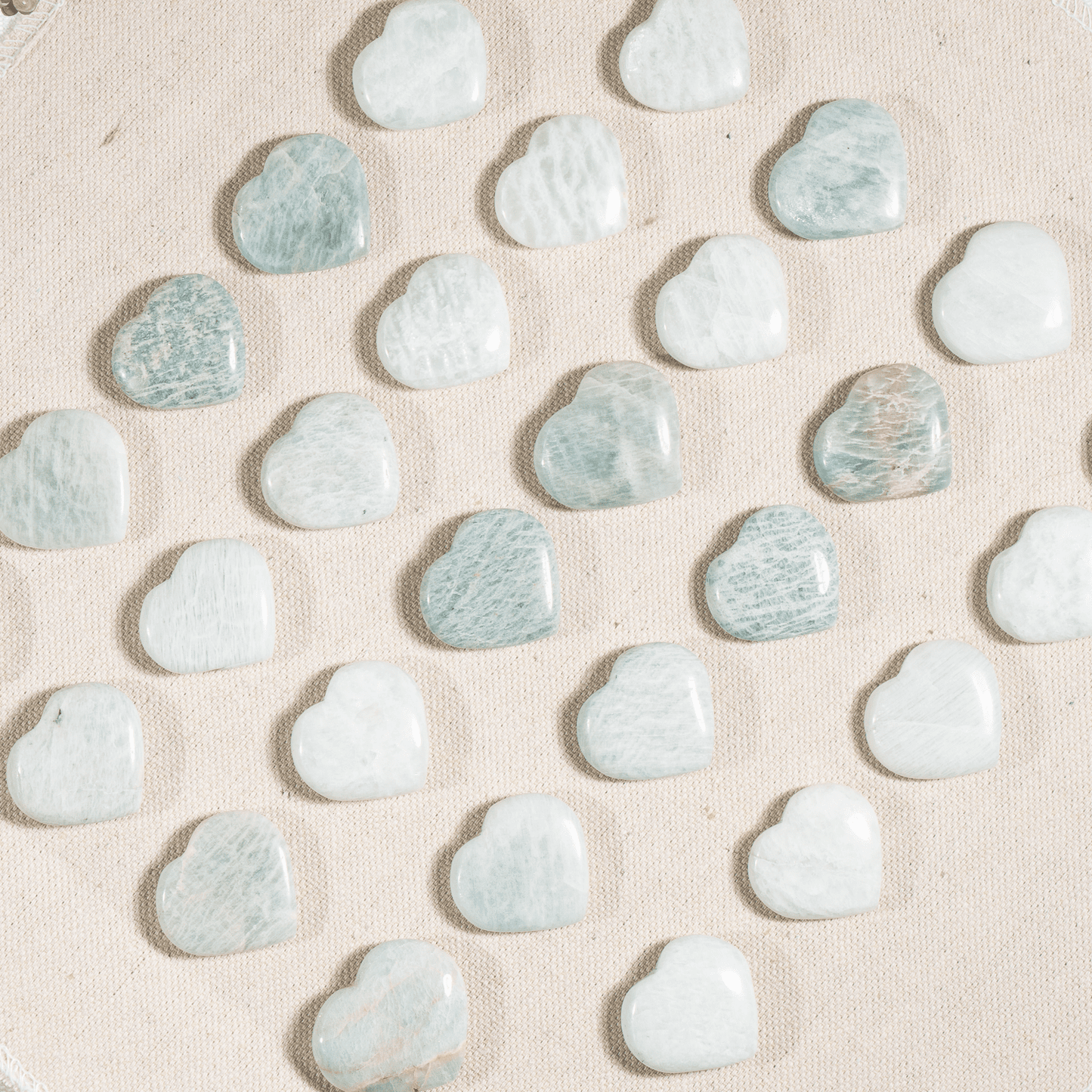 Amazonite  Mini 1" Crystal Hearts