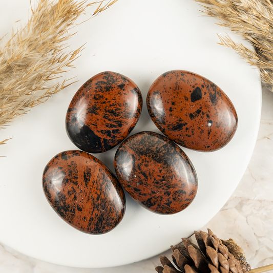 1kg Mahogany Obsidian Palm Stones (6-8Pcs)