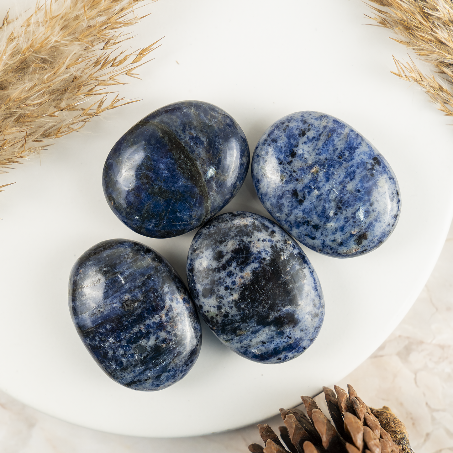 1kg Sodalite Palm Stones (6-8Pcs)
