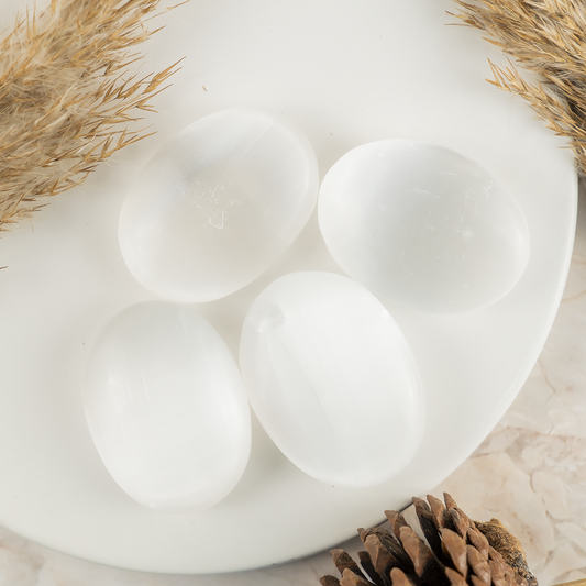 1kg Selenite Palm Stones (6-8Pcs)