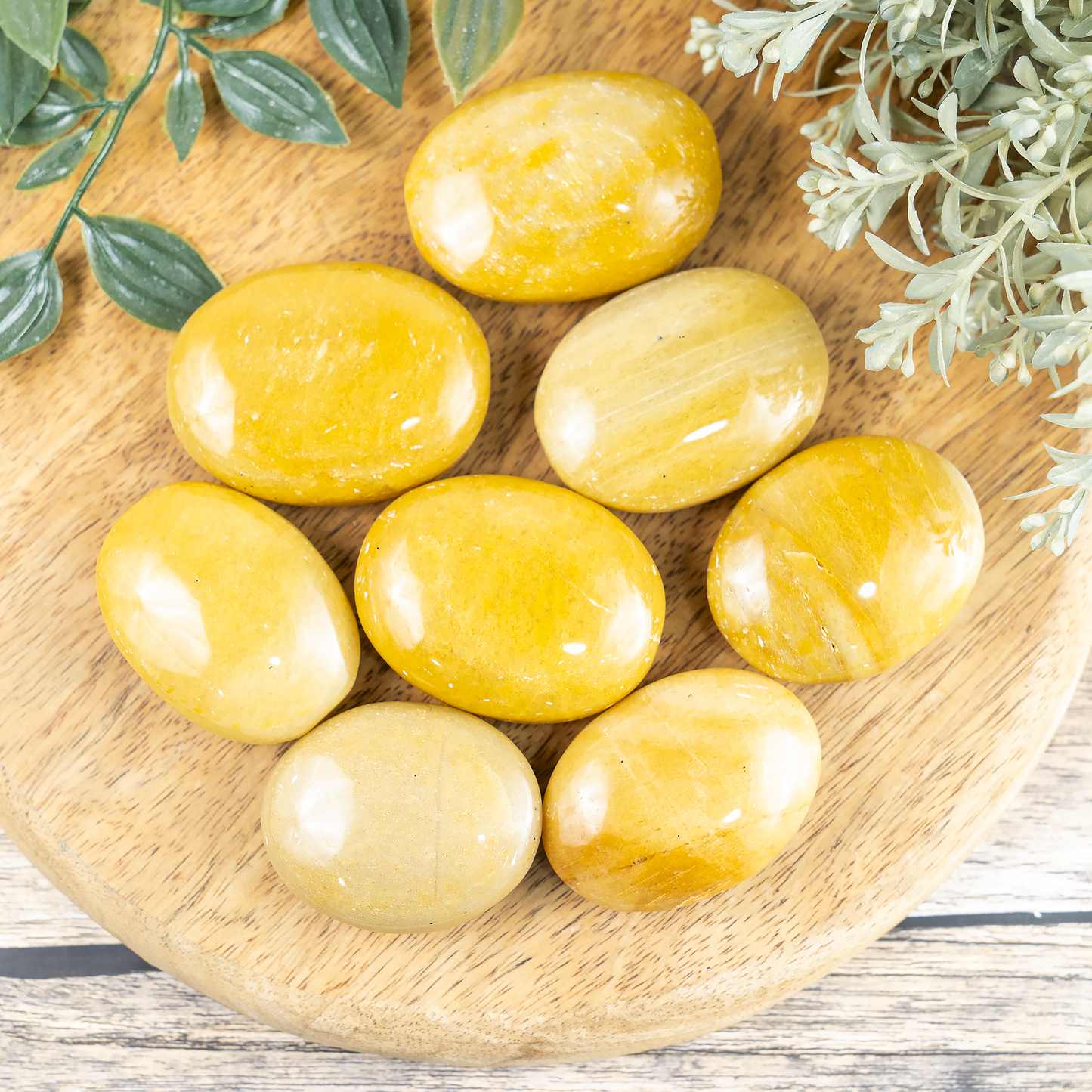 1kg Yellow Aventurine Palm Stones (6-8Pcs)