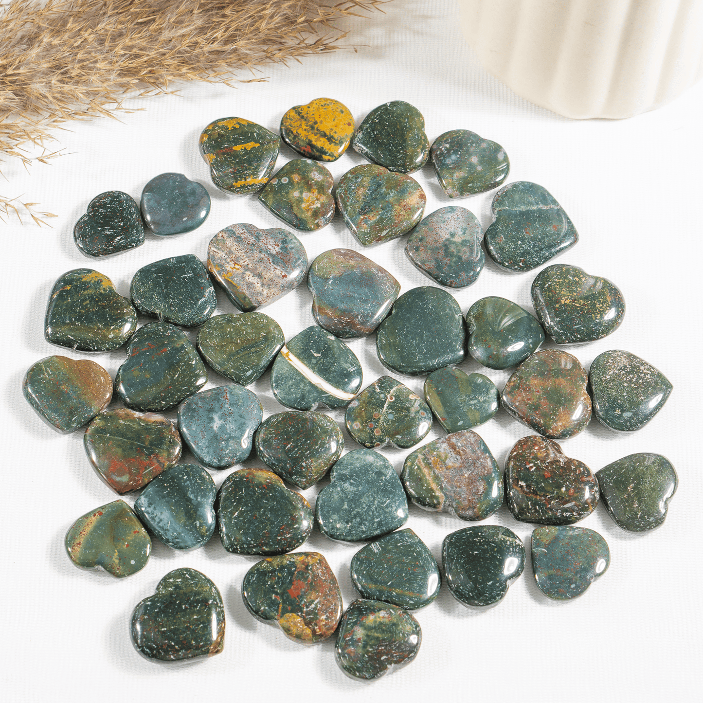 Bloodstone Heart Crystals(1 inch)