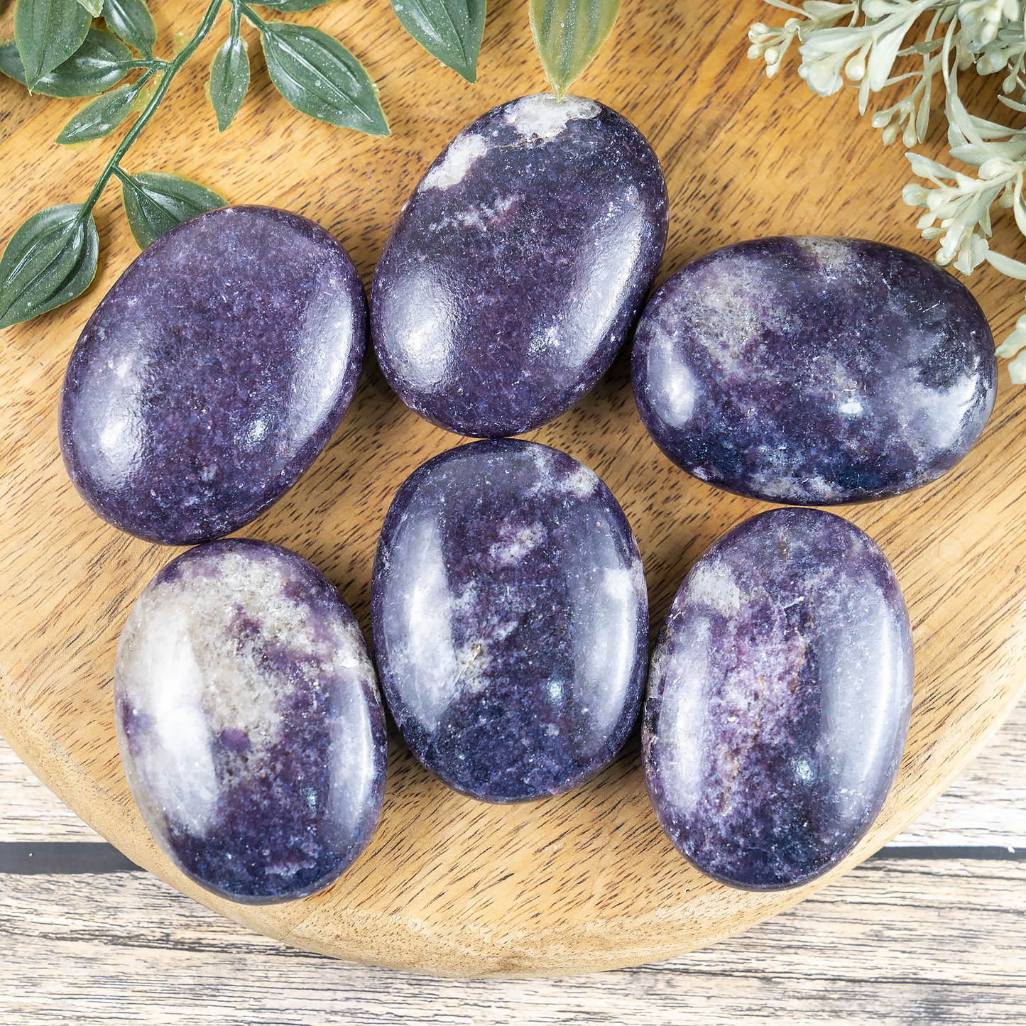 1kg Lepidolite Palm Stones (6-8Pcs)