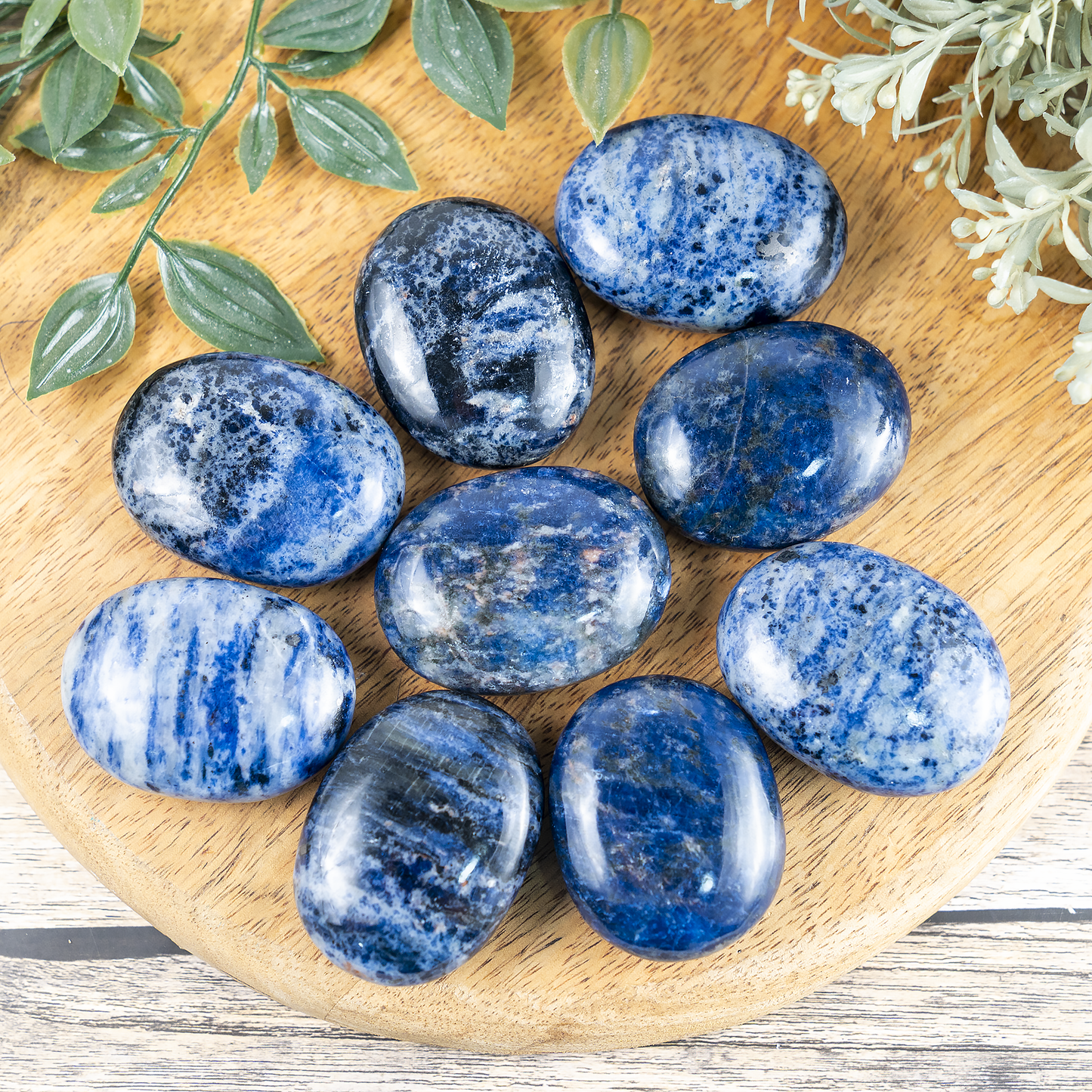 1kg Sodalite Palm Stones (6-8Pcs)