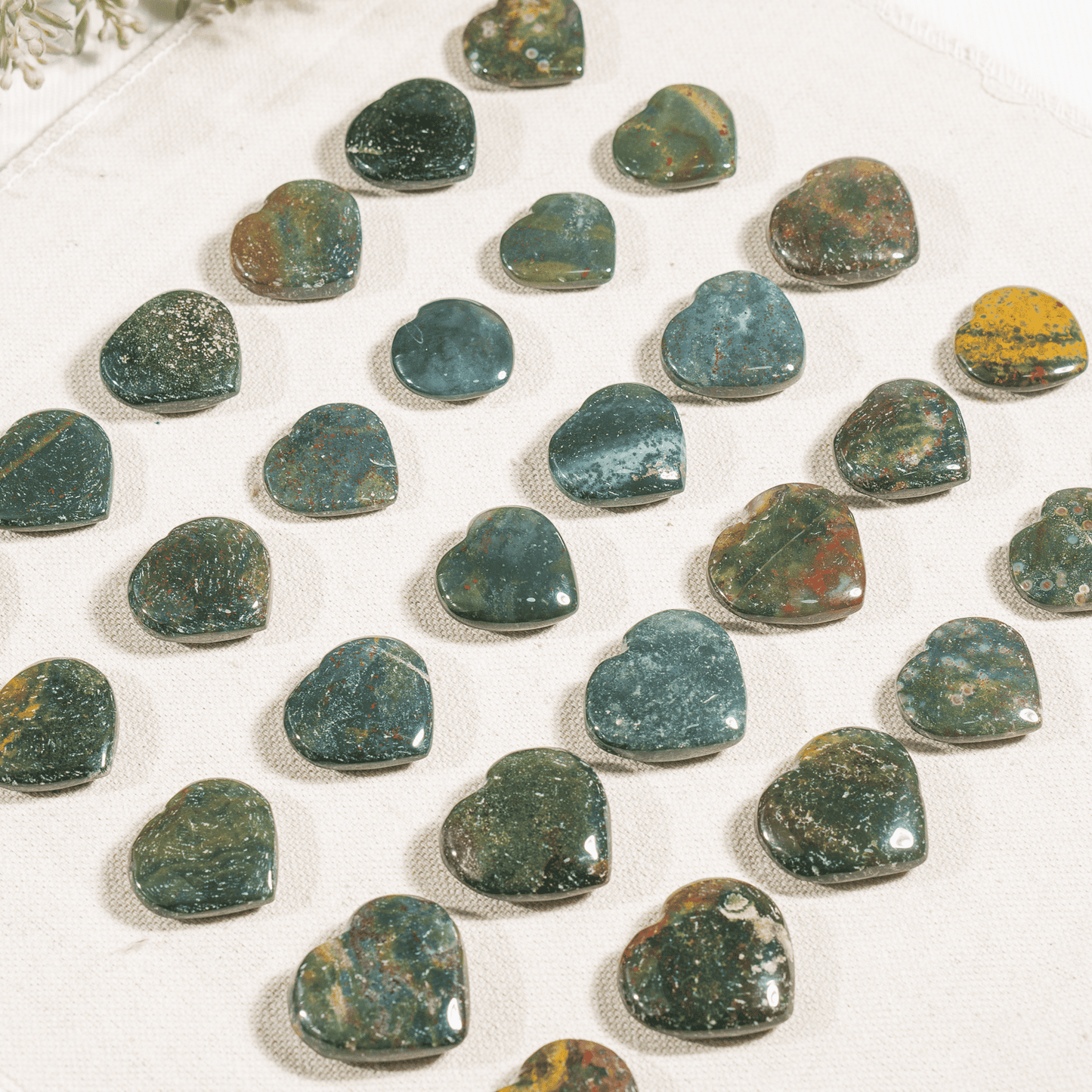 Bloodstone Heart Crystals(1 inch)